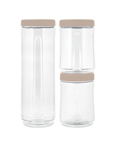 Набор банок SUGAR&SPICE Honey 3шт. 1,6л/0,75л/0,75л пластик латте Нет марки