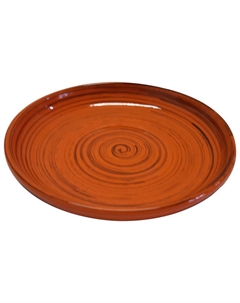 Тарелка БОРИСОВСКАЯ КЕРАМИКА Оранжевая полоска 18см десертная керамика Нет марки