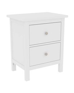 Тумба прикроватная Кантри с 2 ящиками 540х380х660мм белый сосна Нет марки