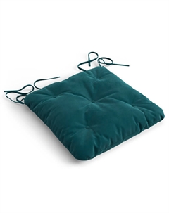 Подушка для стула Дженни 380х420х50мм велюр Velutto 20 изумрудный Нет марки
