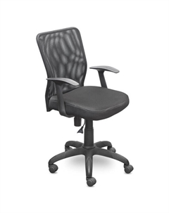 Кресло офисное СН-320 ЭНТЕР Т-01 черный сетка/ткань Нет марки