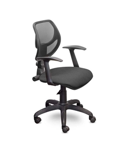 Кресло офисное ВАЛЬТЕР Т-01, черное, сетка/ткань Нет марки