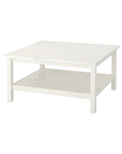 Стол журнальный Кантри 900х900х460мм белый сосна Нет марки