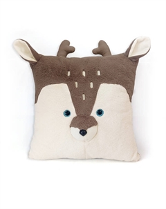 Подушка декоративная Олень 43х43см коричневая,арт.ПД-Олень Нет марки