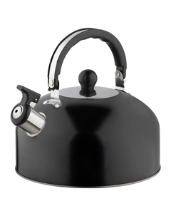 Чайник Casual 2,7л нерж.сталь со свистком индукция черный Нет марки