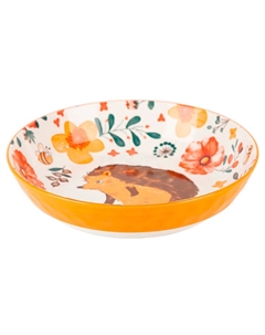 Тарелка NOUVELLE HOME Kawaii Forest Hedgehog 21см обеденная фарфор Нет марки