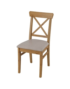 Стул Ингольф с мягким сиденьем 400х910х530мм коричневый массив сосны Нет марки