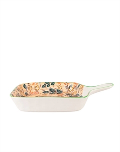 Блюдо NOUVELLE HOME Kawaii Forest Bear 22х16см квадратное с ручкой фарфор Нет марки