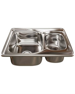 Мойка врезная Mixline прямоугольная 500х700х180мм нержавеющая сталь Нет марки