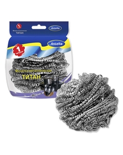Губка ANTELLA Титан 1шт нерж.сталь спираль Нет марки