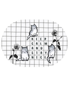 Салфетка сервировочная 45х32см белая, арт.4680169024497 Нет марки