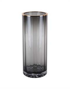 Ваза 25см стекло черный амбре цилиндрическая форма Нет марки