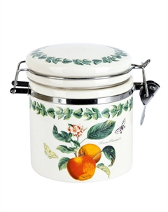 Банка для продуктов DOLOMITE Fruit Garden 0,48л с фиксатором круглая керамика Нет марки