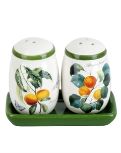 Набор для специй DOLOMITE Fruit Garden 3 предмета на подставке керамика Нет марки