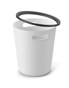 Корзина для бумаг Folk 10л пластик светло-серый Нет марки