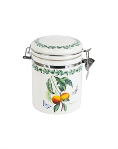 Банка для продуктов DOLOMITE Fruit Garden 0,63л с фиксатором круглая керамика Нет марки