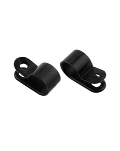 Скоба для крепления кабеля D5мм 50шт нейлон черный Нет марки