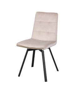 Стул поворотный ОРЕГАНО 460х565х870мм бежевый/черный муар ткань/металл Нет марки