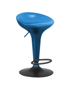 Стул барный SELMA 440х400х660(870)мм пластик/металл синий Нет марки