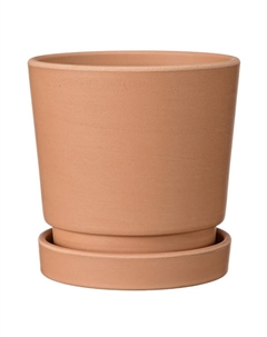 Горшок бетонный с поддоном Платан 1,9л d16см терракот Нет марки