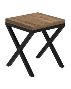 Табурет 380х380х450мм Дуб Веллингтон табак/муар черный ВЛДСП/металл Нет марки