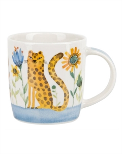 Кружка NOUVELLE HOME Забавные животные Леопард 360мл фарфор Нет марки