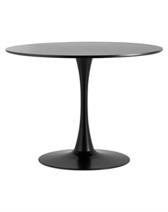 Стол нераздвижной круглый TULIP 800х800х730мм МДФ/металл черный Нет марки