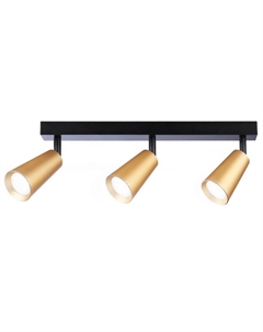 Спот Ambrella Light Techno Spot 3хGU10 12Вт черный/золото Нет марки