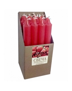 Свеча Lumi Клубника 17,8х2см 6ч/г красная ароматизированная Нет марки