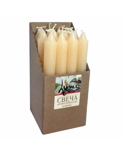 Свеча Lumi Ваниль 17,8х2см 6ч/г кремовая ароматизированная Нет марки