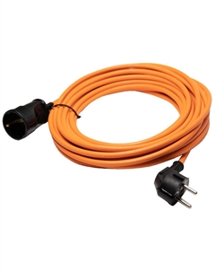 Удлинитель 30м с заземлением 1 гнездо ПВС 3х0,75 10А оранжевый Реальная электрика
