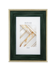 Фоторамка МИРАМ 100х150мм зеленая пластик Нет марки
