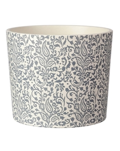 Кашпо из бетона Кедр белый цветок 1,4 л Нет марки