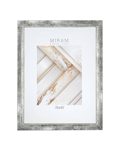 Фоторамка МИРАМ 300х400мм серая пластик Нет марки