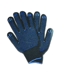 Перчатки утепленные полушерсть с ПВХ б/з 3шт Нет марки