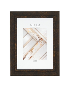 Фоторамка МИРАМ 150х210мм коричневая пластик Нет марки