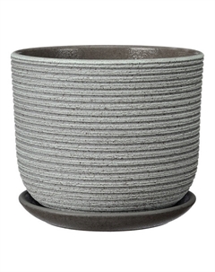 Горшок керамический с поддоном лоза зелено-серый бук 0,8 л Нет марки