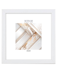 Фоторамка МИРАМ 200х200мм белая пластик Нет марки
