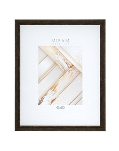 Фоторамка МИРАМ 400х500мм коричневая пластик Нет марки