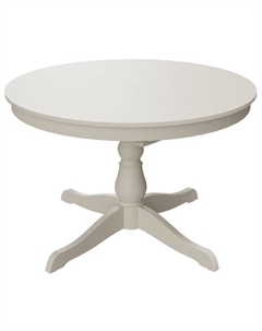 Стол раздвижной круглый Адажио 1100х1100(1550)х755 белый матовый Нет марки