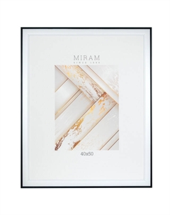 Фоторамка МИРАМ 400х500мм черно-белая пластик Нет марки