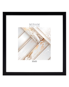 Фоторамка МИРАМ 300х300мм черная пластик Нет марки
