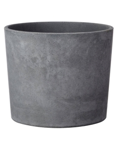 Кашпо из бетона Кедр серый 0,6 л Нет марки