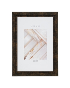 Фоторамка МИРАМ 200х300мм коричневая пластик Нет марки