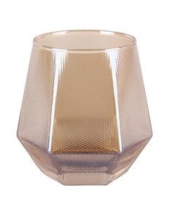 Стакан Emboss Amber 340мл низкий стекло золотой Нет марки