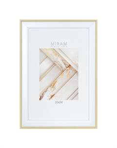 Фоторамка МИРАМ 200х300мм бежево-белая пластик Нет марки