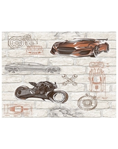 Обои бумажные дуплекс 10,05х0,53м, арт.В64,4 878-02 Нет марки