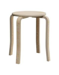 Табурет Ной 340х340х448 березовый шпон натуральный Нет марки