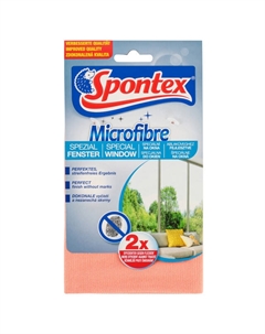 Салфетка SPONTEX Microfibre 35х35см для стекол микрофибра Нет марки
