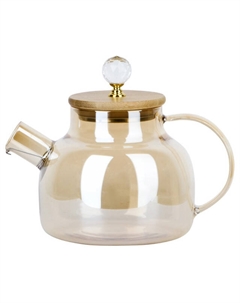 Чайник заварочный NOUVELLE HOME Glass Style 1л боросиликатное стекло, бамбук, нерж.сталь Нет марки
